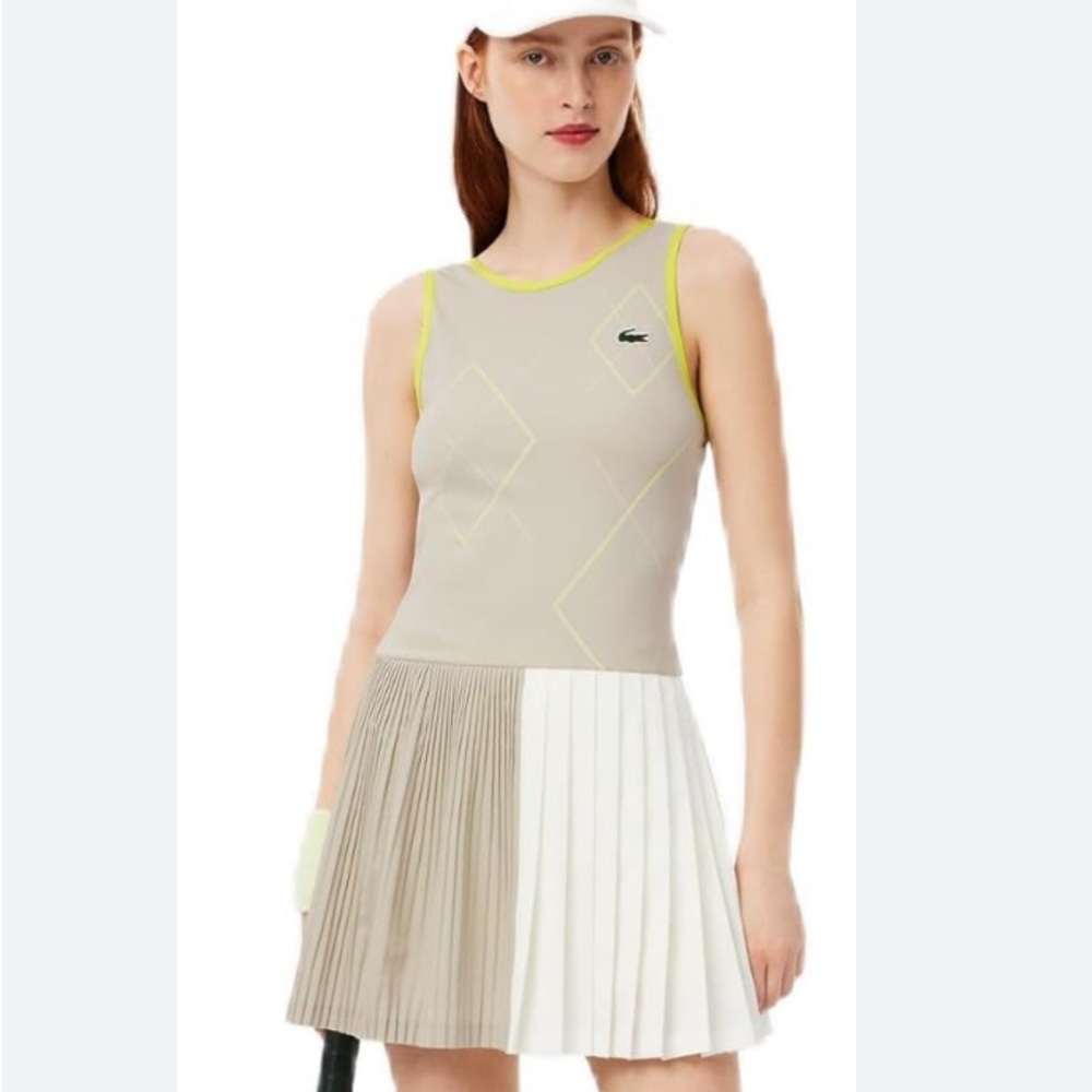 Lacoste Tennis Dress with Neon Accents